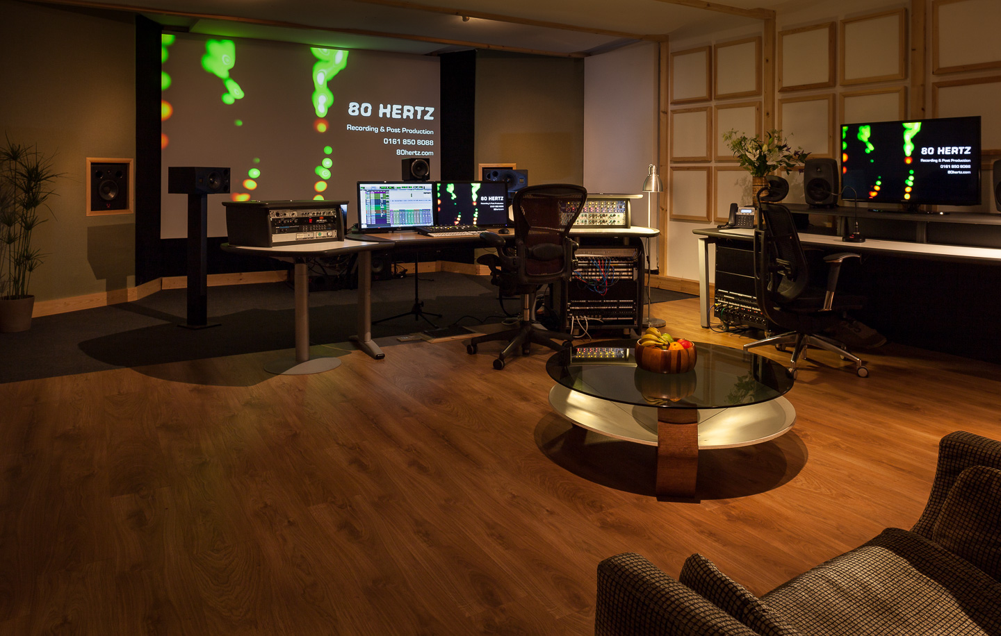 About 80 HERTZ Studios in Manchester, UK.